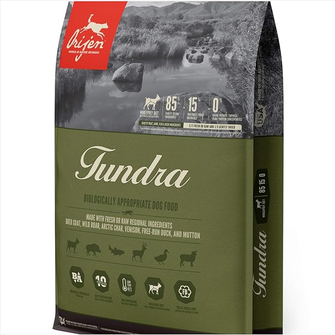 Orijen Tundra 4.4lb Wholeprey Grain-Free Dog Food
