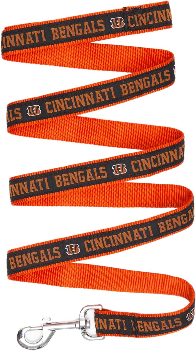 Pets First NFL Pet Leash, Cincinnati Bengals, Small