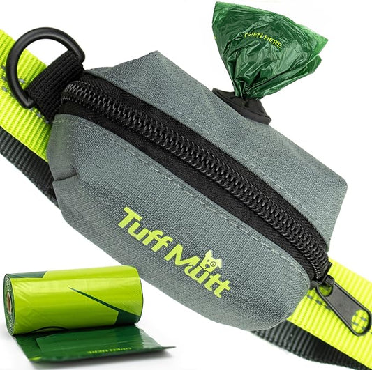 Dog Poop Bag Holder for Leash, Accessory For All Leashes, Lightweight Doggie Poop Bag Dispenser Allows For Easy Access To Pet Waste Bags, Includes Doggy Bags for Poop Holders