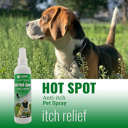 Ultra Cooling Hot Spot and Anti-Itch Pet Spray for Dogs, Made in USA