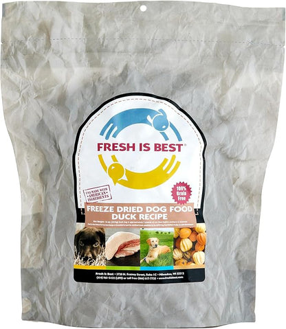 Fresh Is Best - Freeze Dried Raw Dog Food - Duck, 8 Ounces