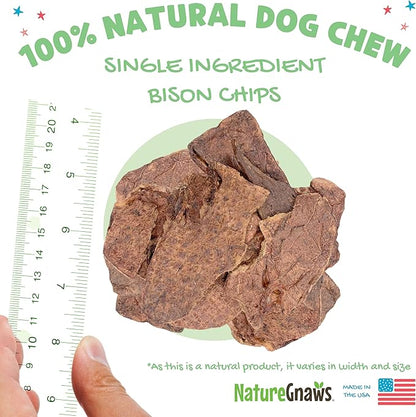 Nature Gnaws USA Crunch Chips for Dogs - Single Ingredient Natural Dog Chew Jerky Treats – Made in USA (6 oz)