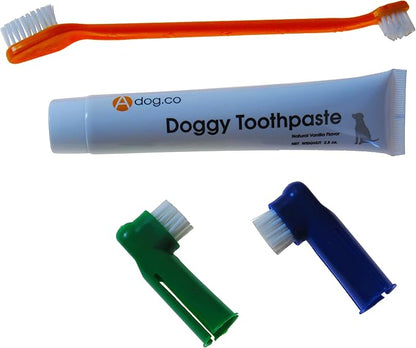 Adog 4-Piece Dental Dog Toothpaste Kit