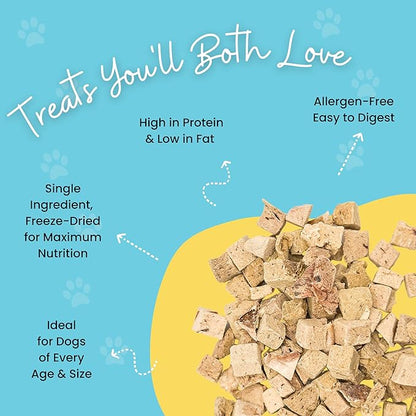 hotspot pets Freeze Dried Beef Heart Treats for Cats & Dogs - Single Ingredient All Natural Grain-Free Beef Heart - Perfect for Training, Topper or Snack - Made in USA - 1LB Bag