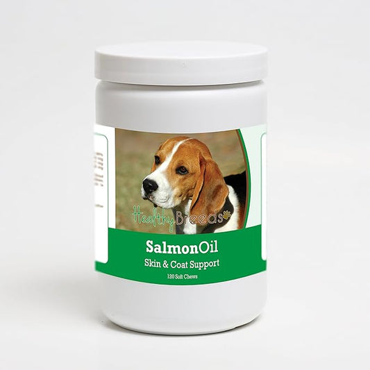 Healthy Breeds Beagle Salmon Oil Soft Chews 120 Count