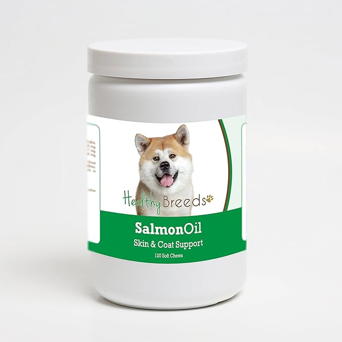 Healthy Breeds Akita Salmon Oil Soft Chews 120 Count