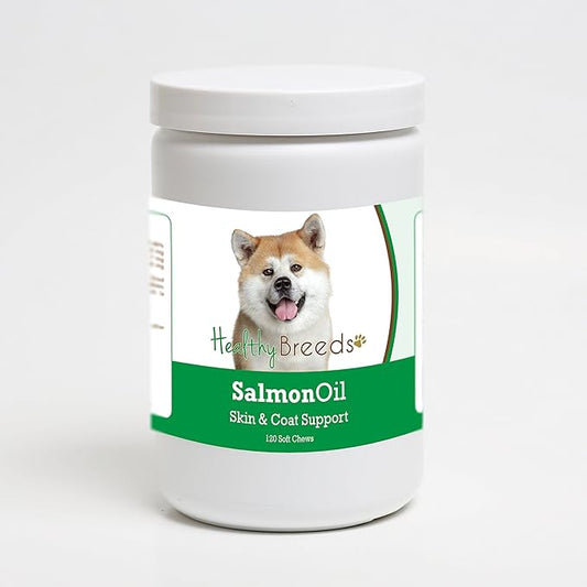 Healthy Breeds Akita Salmon Oil Soft Chews 120 Count