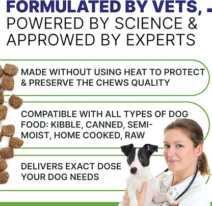 NO Poo Chews for Dogs - Prevent Dog Poop Eating - Coprophagia Treatment - Stool Eating Deterrent - Digestive Health + Breath Aid/Probiotics & Enzymes - Made in USA - 120 Treats