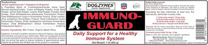 Dogzymes Immuno Guard Immunity Support with Live Beneficial Probiotics and Enzymes (1 pound)