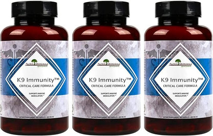 K9 Immunity, Immune Support Supplement for Dogs, Organic and Mushroom Enhanced Dog Health Supplies, Pack of 3, 90 Capsules Each