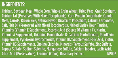 Premium Natural Dry Dog Food with Added Vitamins, Minerals & Taurine, Real Chicken & Veggies Recipe, 40 Pounds (Packaging May Vary)