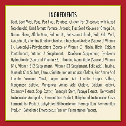 AvoDerm Grain Free Beef and Vegetables Recipe Dry Dog Food, All Life Stages, 4lb bag
