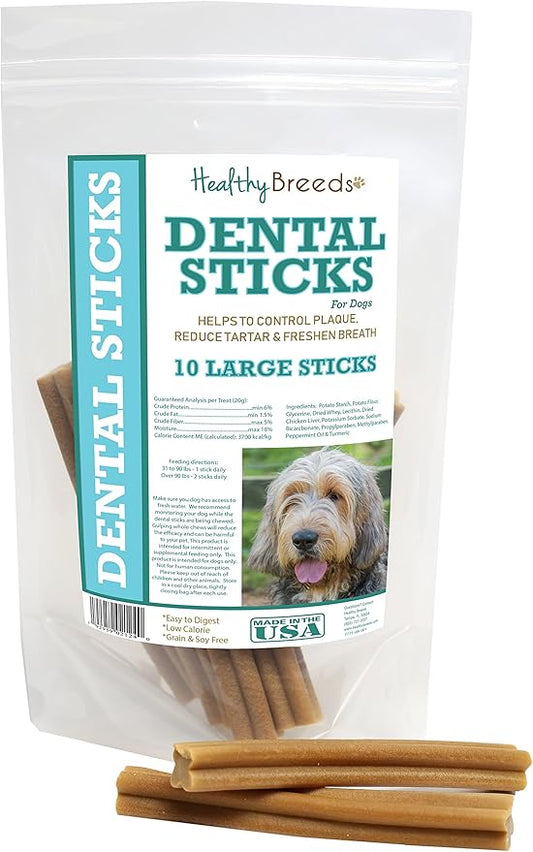 Healthy Breeds Otterhound Dental Sticks Large 10 Count