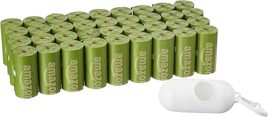 Amazon Basics Dog Poop Bags With Dispenser and Leash Clip, Brazilian Mango Scented, 540 Count, 36 Pack of 15, 13 Inch x 9 Inch