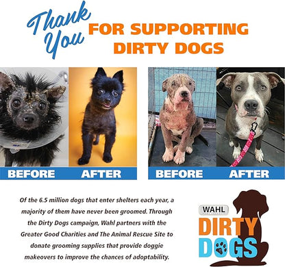 Wahl USA Pet Refresh Lavender Cleaning Wipes for All Dog Breeds - Use on Ears, Nose, Paws, Bottom, & Sensitive Areas - 50 Wipes - 820018A
