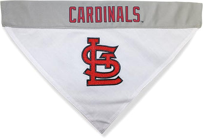 Pets First MLB ST. Louis Cardinals Reversible Bandana Size XX-Large for Dogs & Cats. 2 Sided Sports Bandana,Premium Embroidery Team Logo, All MLB Teams Available
