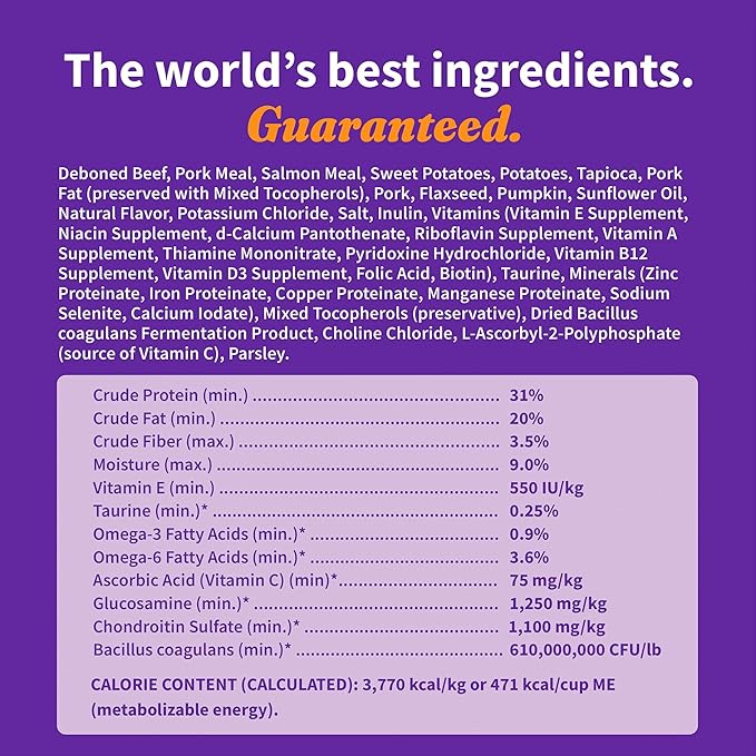 HALO Elevate Dry Dog Food, Grain Free Red Meat Recipe, Small Breed, 3.5lb