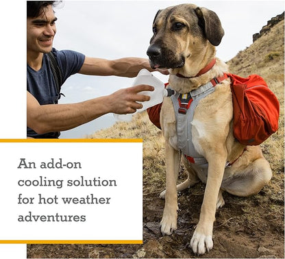Ruffwear, Swamp Cooler Core, Evaporative Cooling Add-on for Harnesses and Packs, Graphite Gray, Small