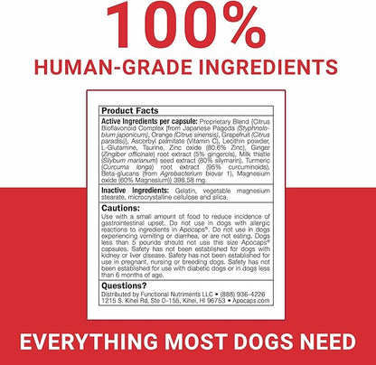 Apocaps CX Apoptogen Formula for Dogs, 90 Count (Pack of 1)