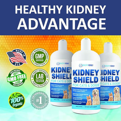 Dog and Cat Kidney Support, Canine Feline Renal Health Support Supplement For Normal Kidney Function, Creatinine, Detox, Urinary Track Cleansing, Best Kidney Stuff, Improve Pets Alive an Kidney Health