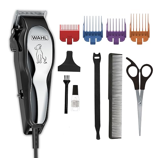Wahl USA Clipper Pet-Pro Dog Grooming Kit - Electric Corded Dog Clipper for Dogs & Cats with Fine & Medium Coats - Model 9281-210