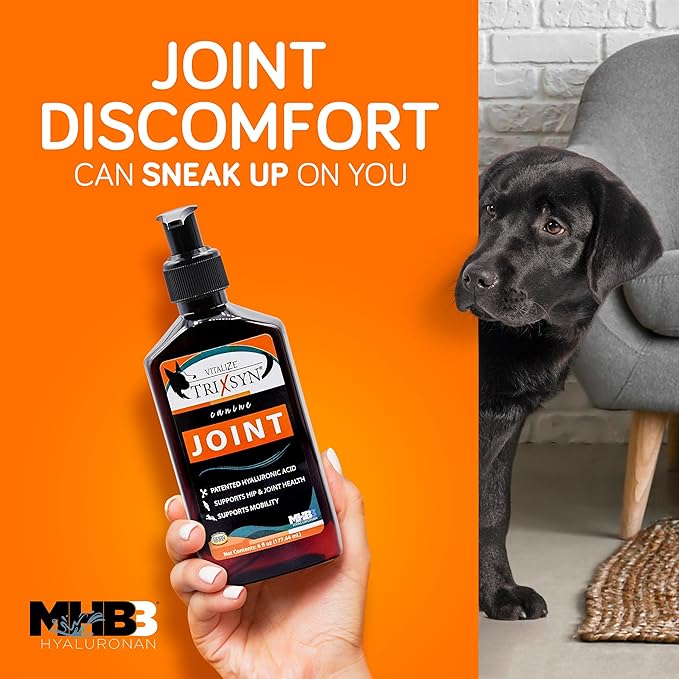 Canine - All Natural Hip and Joint Care for Dogs- Enhance Joint Mobility and Cartilage Function - Live Healthier and Happier- Patented MHB3 Hylauronan Liquid Formula