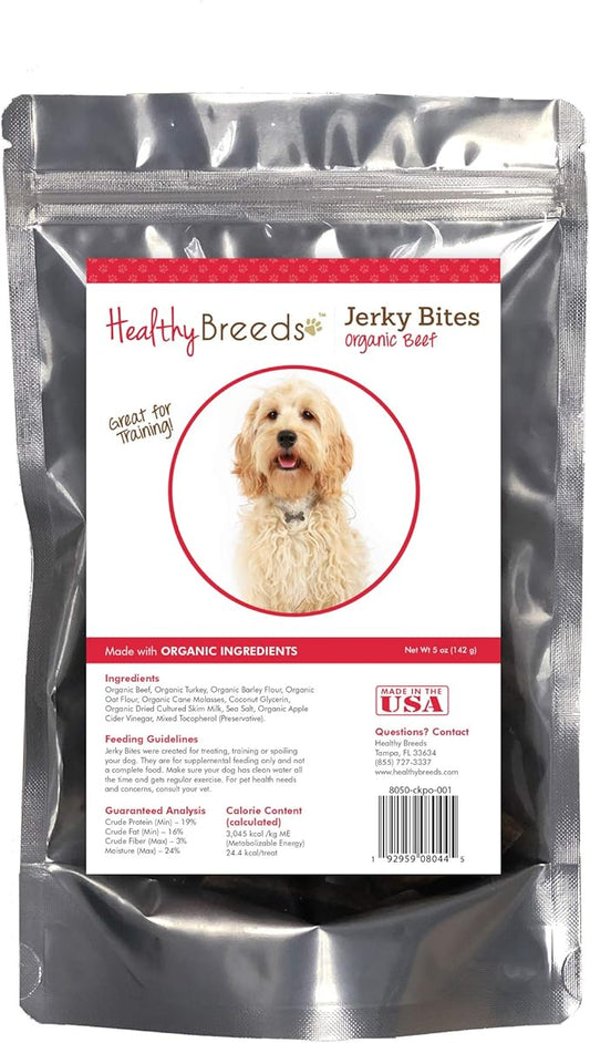Healthy Breeds Cockapoo Jerky Bites Beef Recipe Dog Treats 5 oz