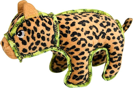 Outward Hound Xtreme Seamz Leopard Squeaky Dog Toy - Reinforced Dense Stuffing Plush Toy