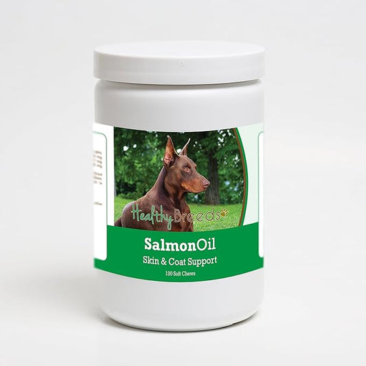 Healthy Breeds Doberman Pinscher Salmon Oil Soft Chews 120 Count