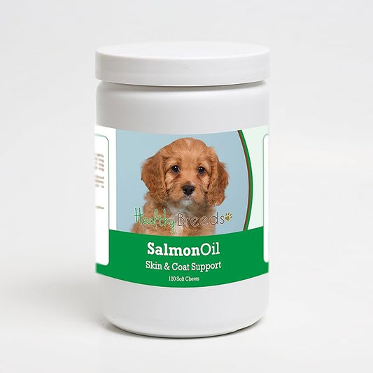 Healthy Breeds Cavapoo Salmon Oil Soft Chews 120 Count