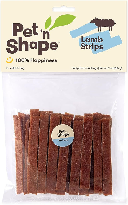 Pet 'n Shape Lamb Jerky Dog Treats - 9 Ounce