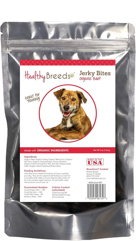Healthy Breeds Plott Jerky Bites Beef Recipe Dog Treats 5 oz