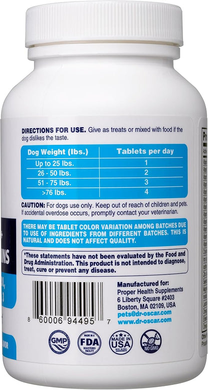 Dog Prenatal Vitamins. The Only Prenatal Vitamins for Dogs with Omega 3, Probiotics, Choline & Inositol, Key for Mother & Puppies. 2in1 Postnatal & Prenatal Dog Vitamins + Folic Acid 90 Tablets
