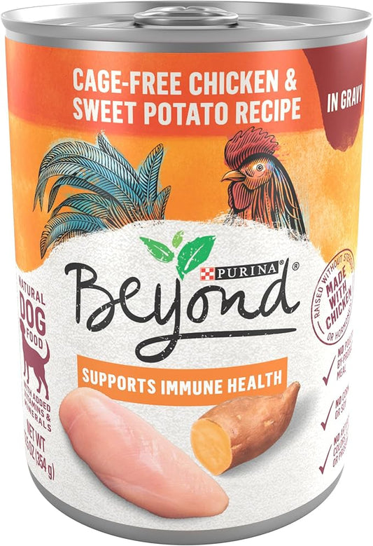 Purina Beyond Grain Free Chicken & Sweet Potato Recipe in Gravy Adult Wet Dog Food - 12/12.5 oz. Can