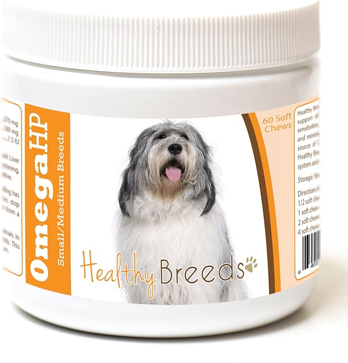 Healthy Breeds Polish Lowland Sheepdog Omega HP Fatty Acid Skin and Coat Support Soft Chews 60 Count