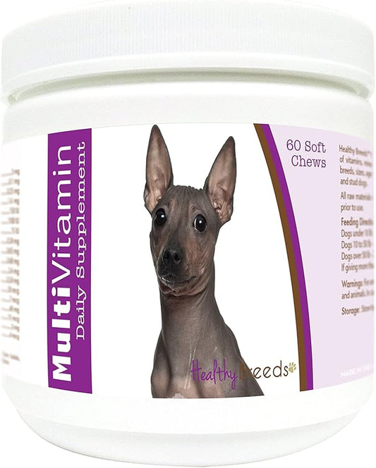 Healthy Breeds American Hairless Terrier Multi-Vitamin Soft Chews 60 Count