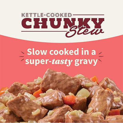 Halo Elevate Wet Dog Food, Kettle Cooked Chunky Healthy Grains Chicken & Salmon Stew with Carrots, White Potatoes and Brown Rice, 12.7oz (Pack of 6)