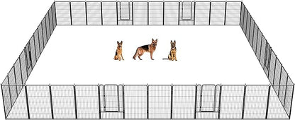 FXW Rollick Dog Playpen for Yard, RV Camping│Patented, 45 inch 48 Panels