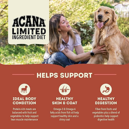 ACANA Singles Limited Ingredient Dry Dog Food, Beef & Pumpkin Recipe, Grain Free Beef Dry Dog Food, 22.5lb