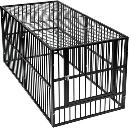 Dog Playpen|31.5" Height Dog Fence Heavy Duty Exercise Pen, 31"- 63" Inch Extendable, Safe and Sturdy, Easy Assemble, Easy to Assemble for Outdoor Indoor (Roof)