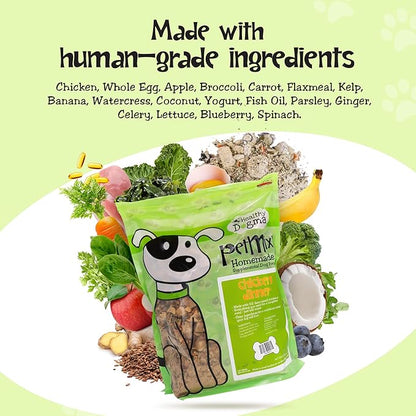 Healthy Dogma - PetMix Dehydrated Dog Food for Allergies - Grain Free, Freeze Dried, Raw, Homemade Dog Food (Chicken Dinner, 2 lbs)