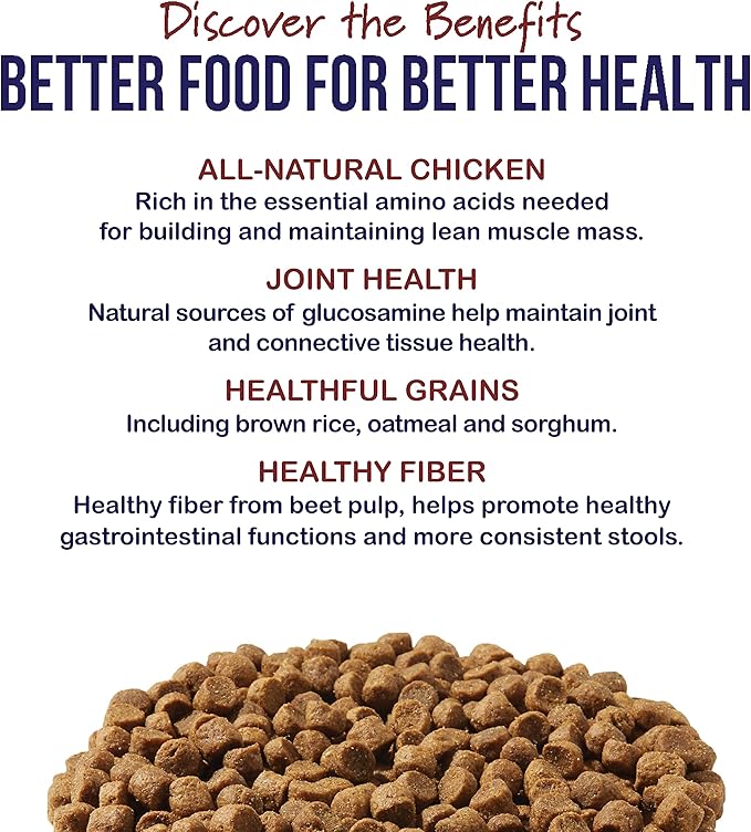 Best Breed Dr. Gary's Senior Dog Diet (Reduced Calorie) Made in USA [Natural Dry Dog Food] - 28lbs., Dark Brown, Medium