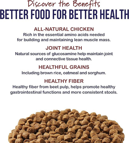 Best Breed Dr. Gary's Senior Dog Diet (Reduced Calorie) Made in USA [Natural Dry Dog Food] - 28lbs., Dark Brown, Medium