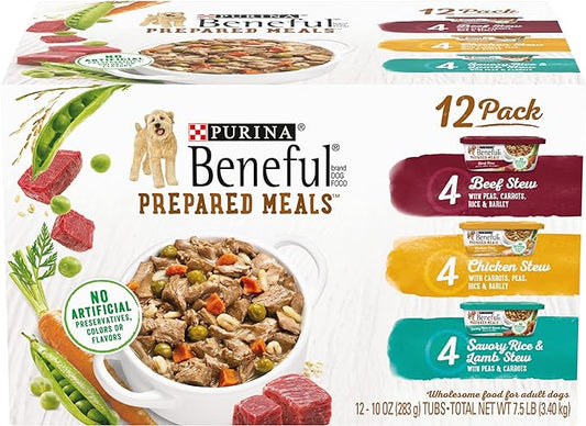 Purina Beneful Small Breed Wet Dog Food Variety Pack, IncrediBites With Real Beef, Chicken or Salmon - (27) 3 oz. Cans