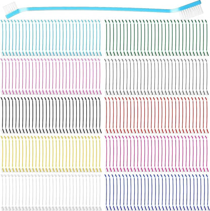 300 Pcs Pet Toothbrush Bulk Dog Double Sided Brushes Puppy Tooth Brushing Kit Soft Bristles Long Handle Dog Tooth Brush for Small Dog Cat Puppy Teeth Cleaning Oral Dental Care Supplies (10 Colors)