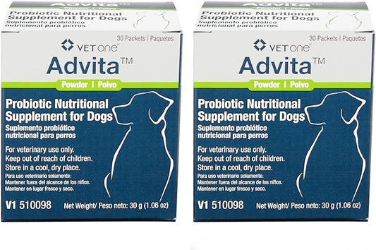 VetOne Advita Probiotic Nutritional Supplement for Dogs 2pack - 60ct