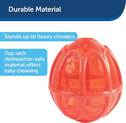 PetSafe Sportsmen Kibble Nibble - Refillable Kibble and Treat Toy - Meal Dispensing Dog Toy - Interactive Dog Toy for Anxiety and Fast Easters - Slow Down Meals - Slow Feeder Toy for Dogs