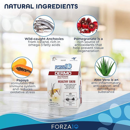 Forza10 Dermo Allergy Dog Food, Dog Food for Allergies and Itching, Dry Dog Food for Skin Allergies, Fish Flavor Sensitive Stomach Dog Food, Sensitive Stomach Dog Food Adult Dogs All Breeds, 6 Pounds