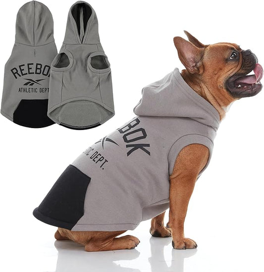 Reebok Dog Hoodie – Fleece Dog Sweater with Leash Hole, Cold Winter Dog Sweatshirt for Small Medium and Large Dogs, Premium Dog Fall Sweater Pullover Hoodie, Cozy Warm Perfect Dog Christmas Outfit