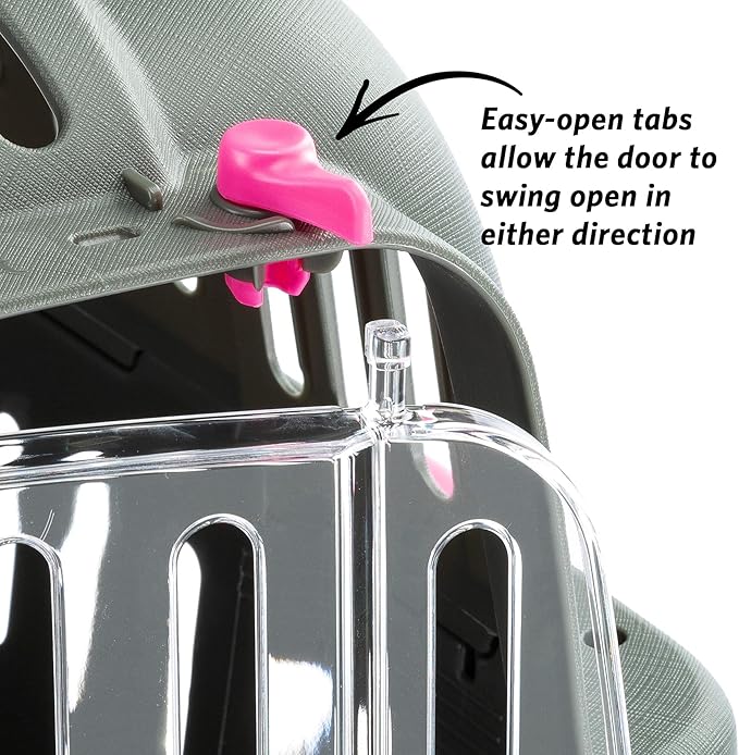 Ferplast Jet Pet Carrier: Value Dog Carrier Suitable for Toy Dog Breeds & Small Cats, Assembled Dimensions: 12.6L x 18.5W x 11.42H inches, Fuchsia